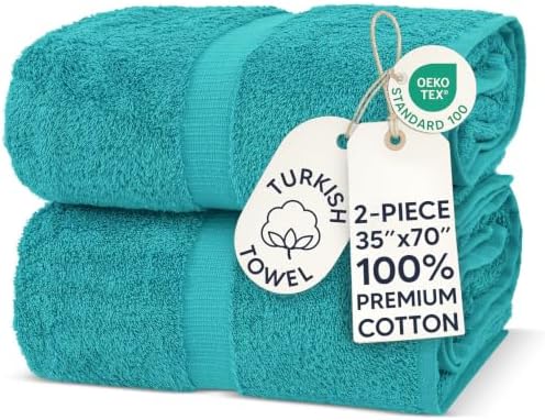 100% Cotton 2-Pack Bath Sheets 35x70