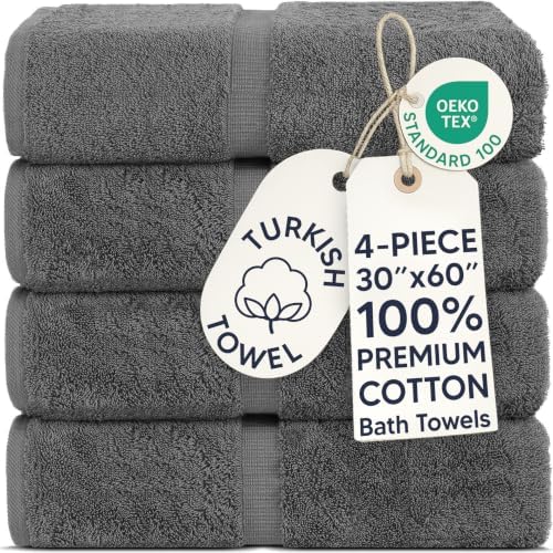100% Cotton 2-Pack Bath Towels 30x60