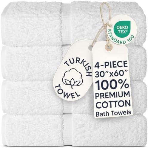 100% Cotton 2-Pack Bath Towels 30x60