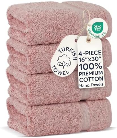 100% Cotton 4-Pack Hand Towels 16x30