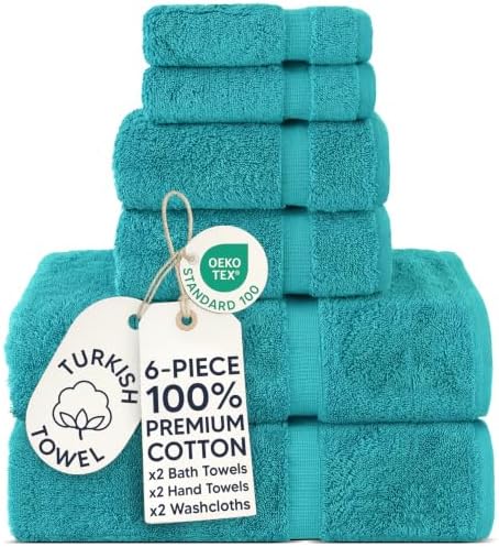 100% Cotton 6-Piece Towel Set