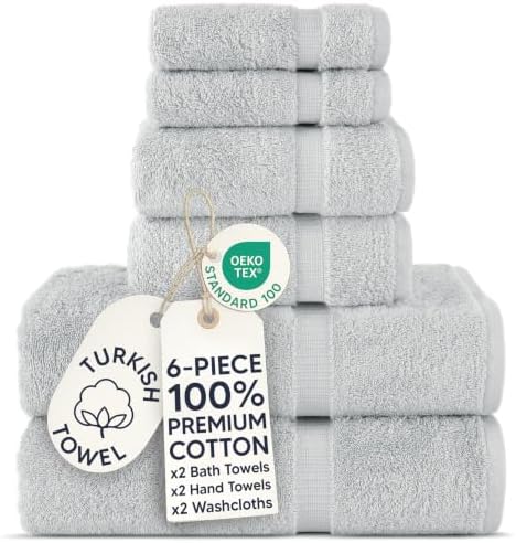 100% Cotton 6-Piece Towel Set