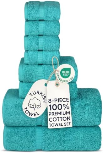 100% Cotton 8-Piece Towel Set