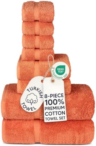 100% Cotton 8-Piece Towel Set