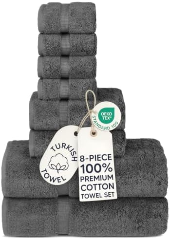 100% Cotton 8-Piece Towel Set