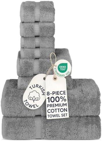 100% Cotton 8-Piece Towel Set