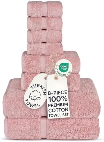 100% Cotton 8-Piece Towel Set