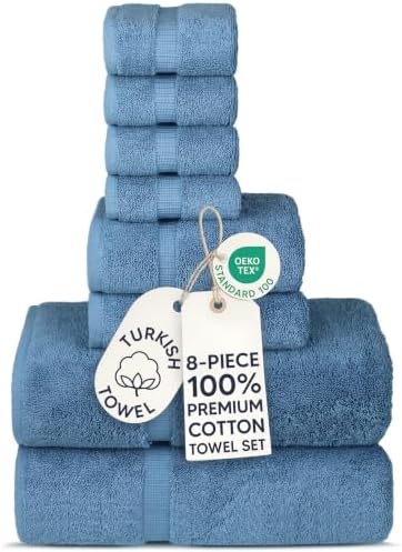 100% Cotton 8-Piece Towel Set