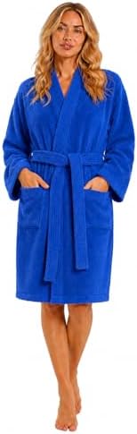 100% Cotton Terry Cloth Turkish Kimono Bathrobe for Women (…