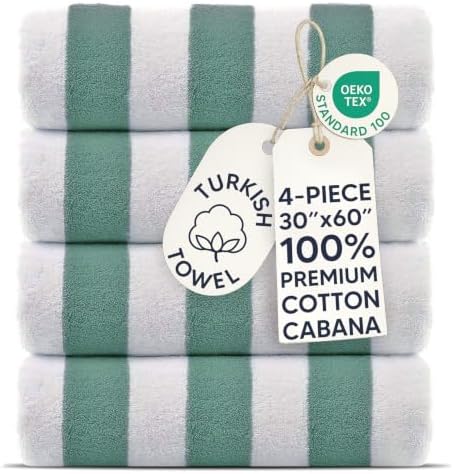 Premium Quality 100% Cotton Turkish Cabana Thick Stripe Poo…