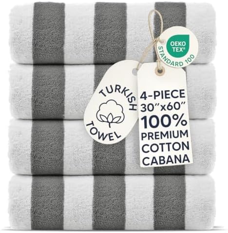 Premium Quality 100% Cotton Turkish Cabana Thick Stripe Poo…