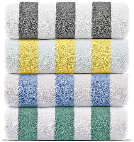 Premium Quality 100% Cotton Turkish Cabana Thick Stripe Poo…